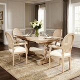 Upholstered Dining Armchair (Set of 2) - Beige