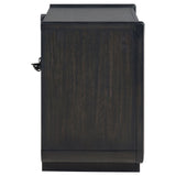 Bangor - 2 Drawer LED Nightstand With USB - Black