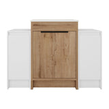 48" Freestanding Bathroom Vanity With Sink And 2 Storage Cabinets, Soft Closing Door - Imitative Oak / White