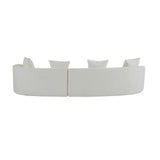 Elegant Curved Sectional Sofa With Full Foam Comfort
