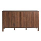 Colored Fluted Sideboard With 3 Doors And 1 Drawer