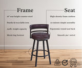 Madrid - Swivel Bar Stool - Auburn Bay