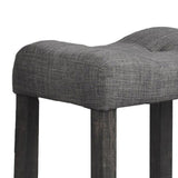 Transitional Counter Dining Set With 4 Tufted Stools