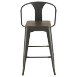 Staccato - 3 Piece Square Bar Table Set - Dark Brown