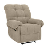 Manual Recliner, Padded Footrest