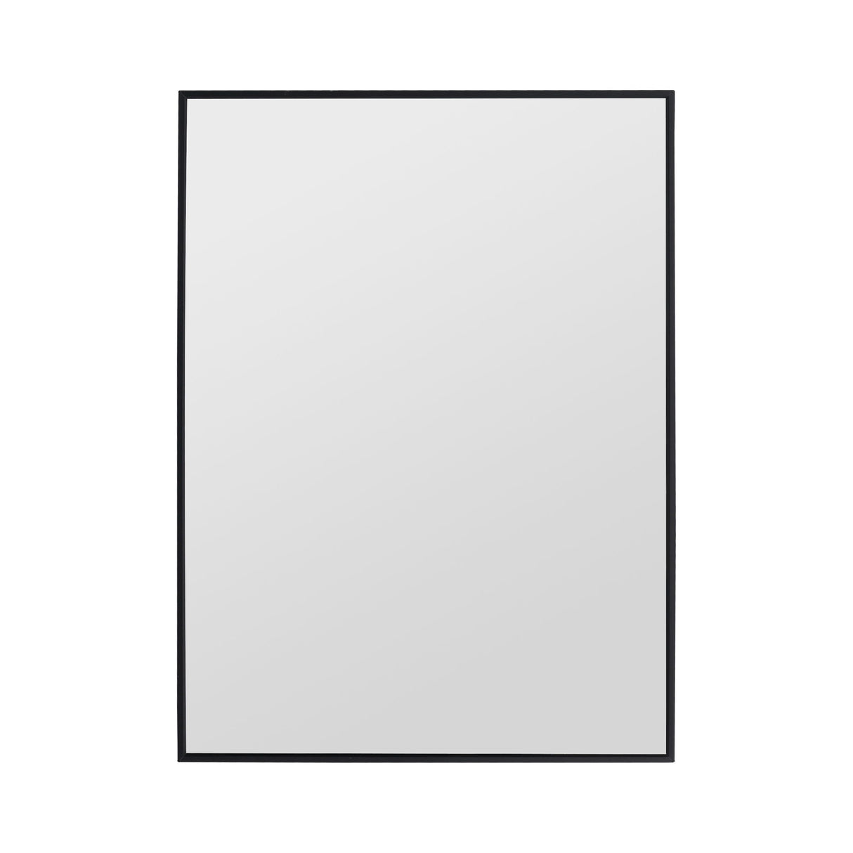 20" Rectangular Wall Mounted Mirror - Black