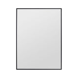 20" Rectangular Wall Mounted Mirror - Black