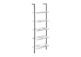 Bookshelf, Bookcase, Etagere, Ladder, 5 Tier, For Office, Marble Look Contemporary & Modern - Etageres - Alpine Outlets