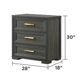 Colorado - Nightstand, Bedside Storage With Smooth Gliding Drawers