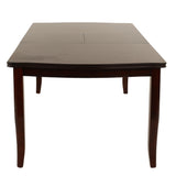 Dining Table With Built In Butterfly Leaf, Rectangle Shape, Extendable - Espresso