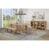 Backless Dining Bench - Natural