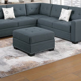 Casual Simple Tufted Sectional 4 Piece Set With USB Loveseat