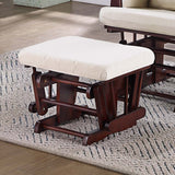 Upholstered Glider Chair With Ottoman