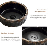 Vessel Sink, Above Counter Small Bowl - Black