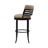 Telia - Upholstered Swivel Bar Height Barstool