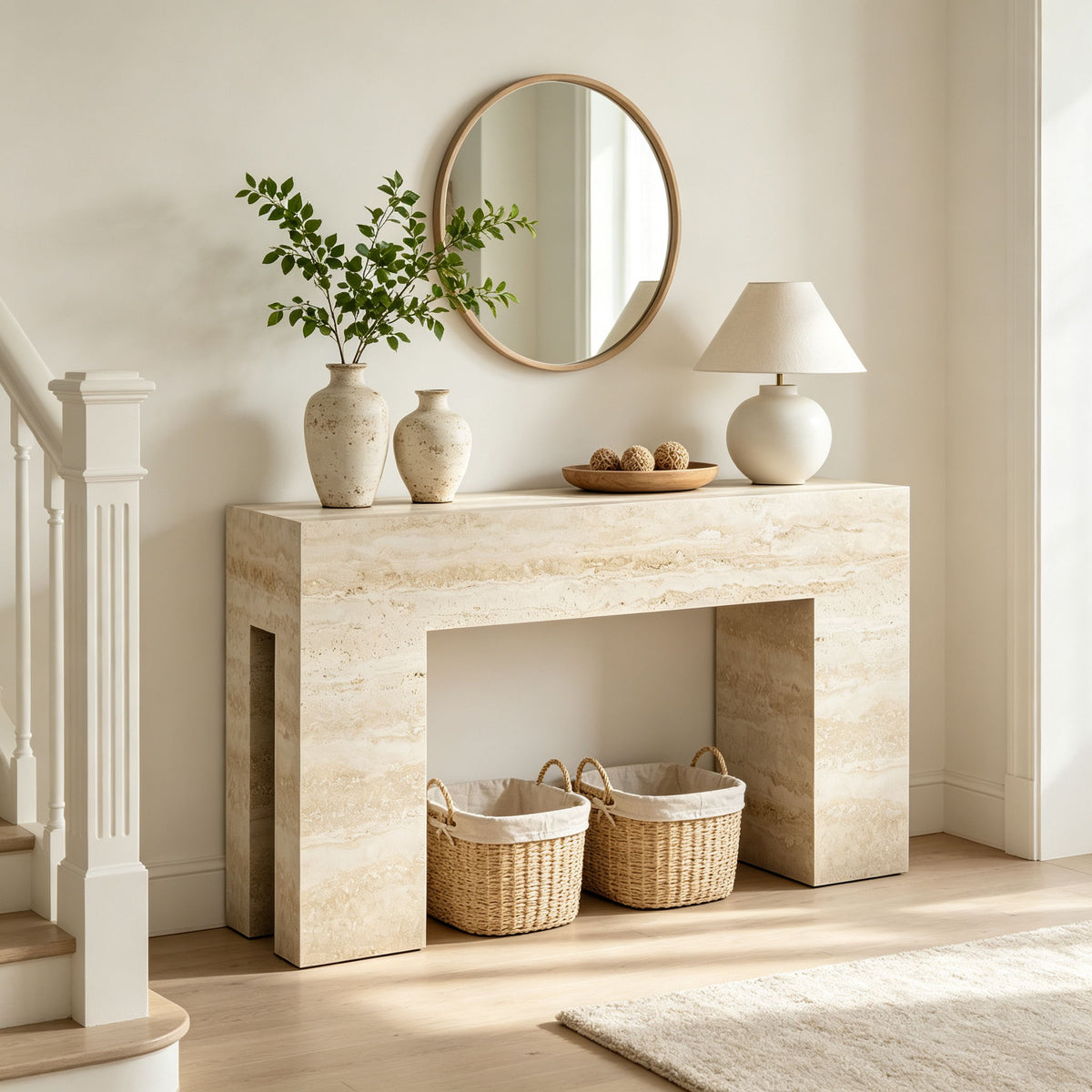 Console Tables - Beige