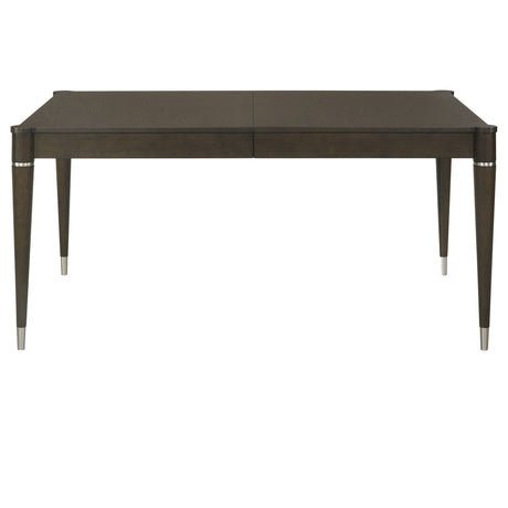 Blakely - Leaf Dining Table With Tapered Legs Accents - Ash Brown