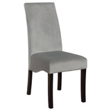 Wendell - 7 Piece Dining Set With Pedestal Table And Chairs - Gray