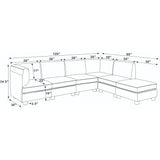 Upholstered Modular Sectional - Black