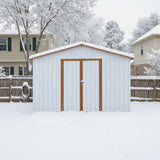 Garden Shed Outdoor Storage Building Waterproof Metal Frame 10x12ft