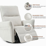 270° Power Swivel Rocker Glider Recliner Chair With USB Ports
