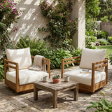 Outdoor Smooth Swivel Chair With Cushions