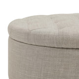 Tufted Storage Ottoman With Upholstery