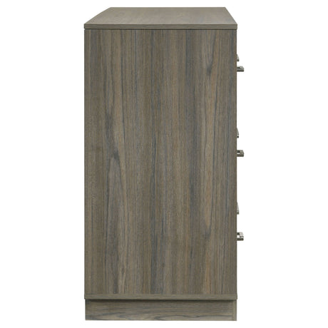 Edmondson - 9 Drawer Dresser With Hidden Jewelry Tray - Natural / Gray