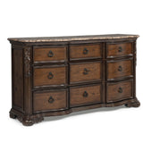 9 Drawers Dresser - Brown / Coffee