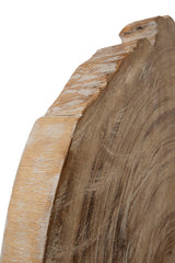 Wood Sculpture - Light Brown / Black