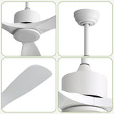 52" All Ceiling Fan With DC Reversible Motor, 3 Blades