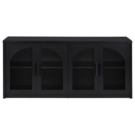 Shayne - 4 Door Sideboard With Arched Doors - Black