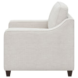 Mahaffey - Upholstered Sloped Track Arm Chair - Beige