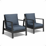 Modern 5 Seat Outdoor Patio Furniture Set With Coffee Table