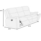 Modern Manual Motion Living Room Set & Hidden Cup Holders