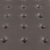 Upholstered Coffee Table With Rack - Dark Brown