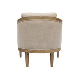 Classic Chair With Jacquard Upholstery - Beige