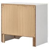 Transitional 2 Drawer Nightstand With Hidden Jewelry Tray