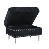 L-Shaped Sectional Sofa With Chaise And Storage Ottoman, Includes 2 Pillows