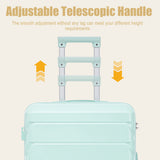 Hard Shell Luggage With Scratch Resistant Surface, 4 Wheels, Combination Lock & Side Hooks