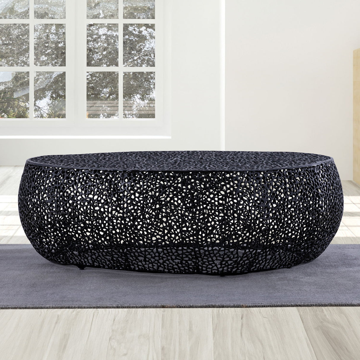 T3601 - Modern Oval Coffee Table