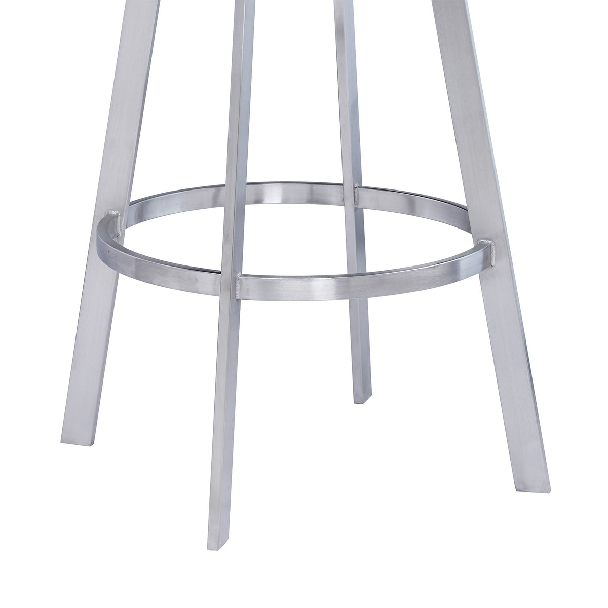 Saturn - Bar Height Bar Stool - Brushed Stainless Steel
