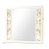 La Pierre - Rectangular Mirror With LED Lighting Panels - Beige