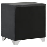 Upholstered 2 Drawer Nightstand With Accents