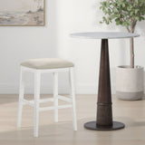Jane - Contemporary Transitional Wood Bar Height Kitchen Bar Stool