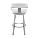 Cohen - Swivel Bar Stool - Silver Finish