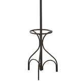 12 Hook Coat Rack With Umbrella Holder - Black