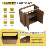 Freestanding Bathroom Vanity With Sink & 2 Soft Close Doors
