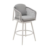 Rhodes - Outdoor Patio Swivel Counter Stool Set