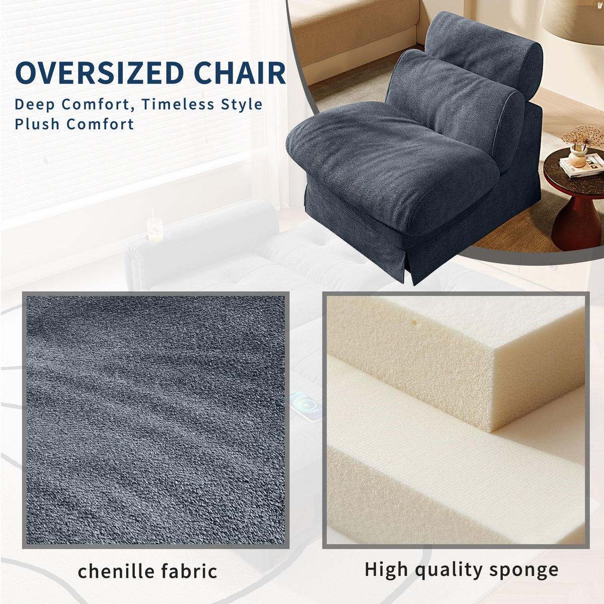 Accent Chair, Soft Medium Firm Upholstery For Living Room